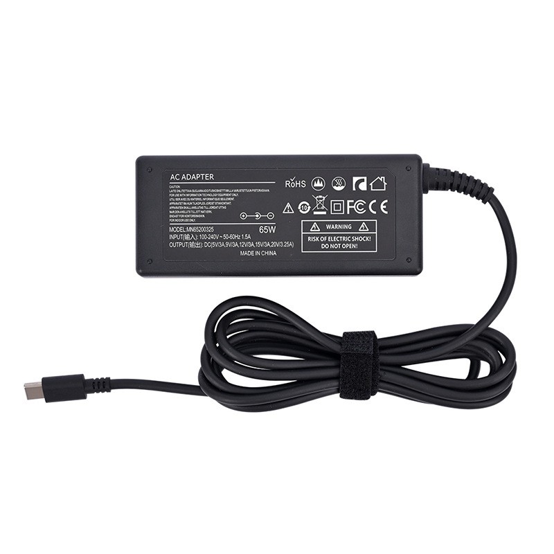 65W Kalite-c Laptop pouvwa adaptè vit chaje